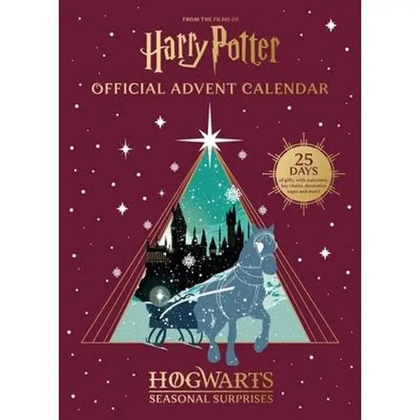 Official Harry Potter Christmas Advent Calendar - Hogwarts Door-Based 25 Days of Gifts (Hat, Stationery Inside, Key Chains, Washi Tapes, Exclusive Items, Well-Known Relics & More) - English, Insight Editions Books Category, 14.2" H X 10.2" L X 0.6" W, Hol