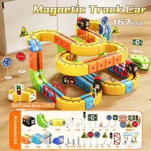 DIY Magnetic Levitation STEM Track Car Building Block Set