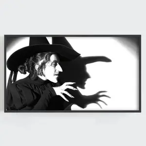 Wicked Witch Frame TV Art: Vintage Halloween Decor ,Unframed Poster,Unframed Wall Art, Vintage Poster,Vintage Wall Art