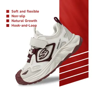 HOBIBEAR 2026 New Collection Kids' Four-Season Shoes: Non-slip sole, Hook and Loop Closure，toe protection, stylish and sporty children's shoes.
