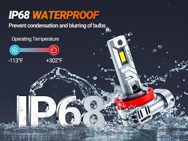 2017 Toyota 4Runner H11/H9/H8 80W 6500K White IP68 LED Headlight Bulbs 2PCS SEALIGHT X1S