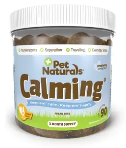 Pet Naturals Calming for Dogs, Anxiety Support Supplement, 90 Bite-Sized Chews