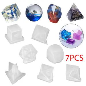 7pcs Dice Shape Resin Mold - Silicone epoxy mold,DIY Art Craft for beginners,DIY Craft Supplies,Dice Game Silicone mold,Handmade Crafts,Gift Making