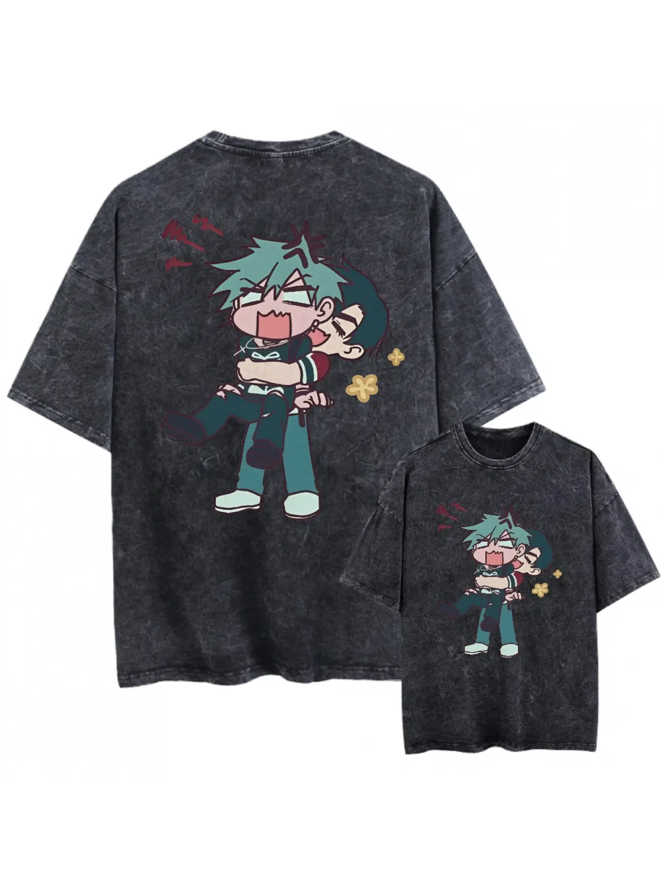 Men's & Women's Vintage Ivan Till Alien Stage Graphic T-Shirt - Oversized Black Pure Cotton Tee with Anime Character Print, Round Neck Short Sleeve Casual Shirt, Plus Size Loose Fit for all-Season