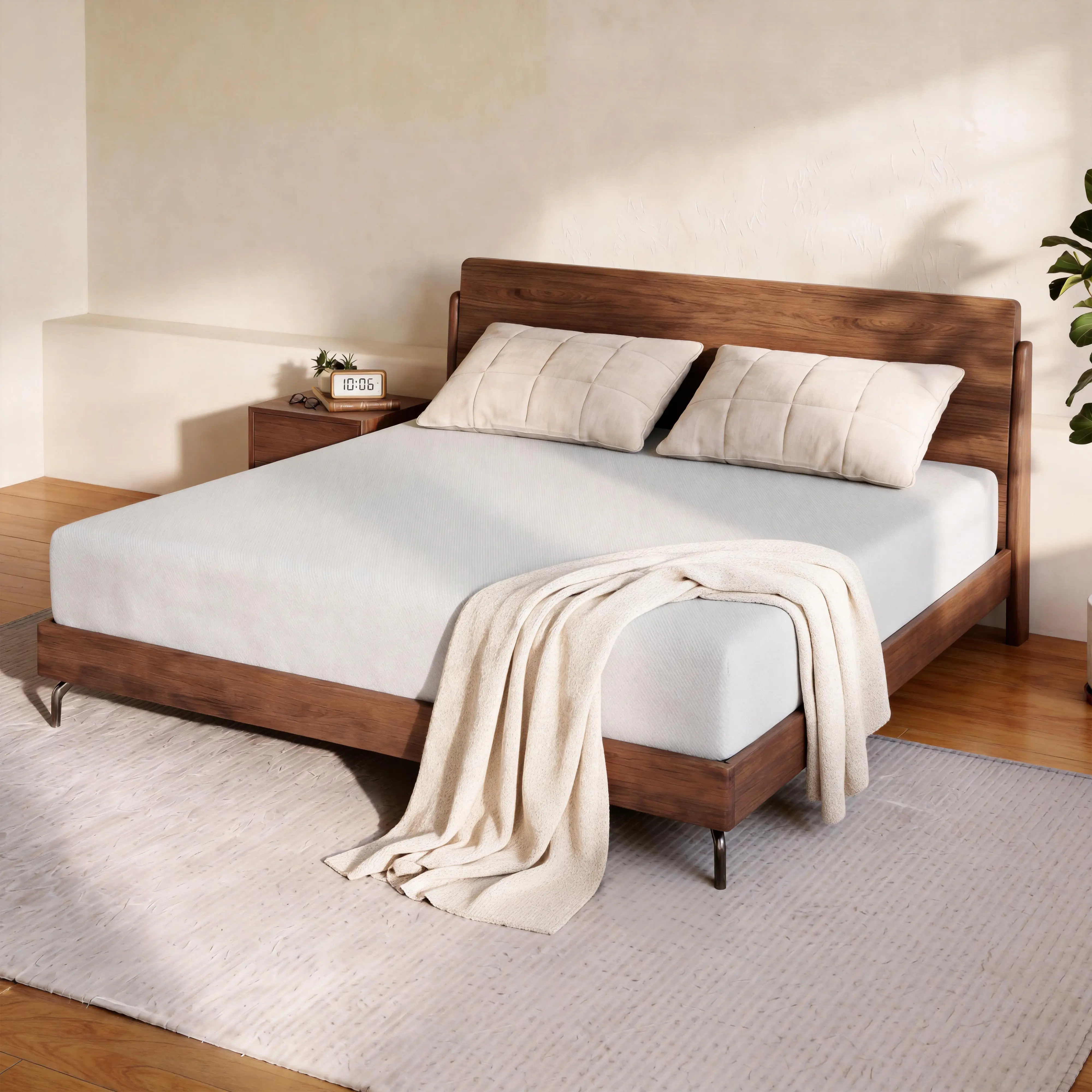 Cooling Gel Memory Foam Mattress - Pressure Relief & MotionIsolation, Breathable Medium Firm Comfort (6Inch twin/full/queen/king size mattress)