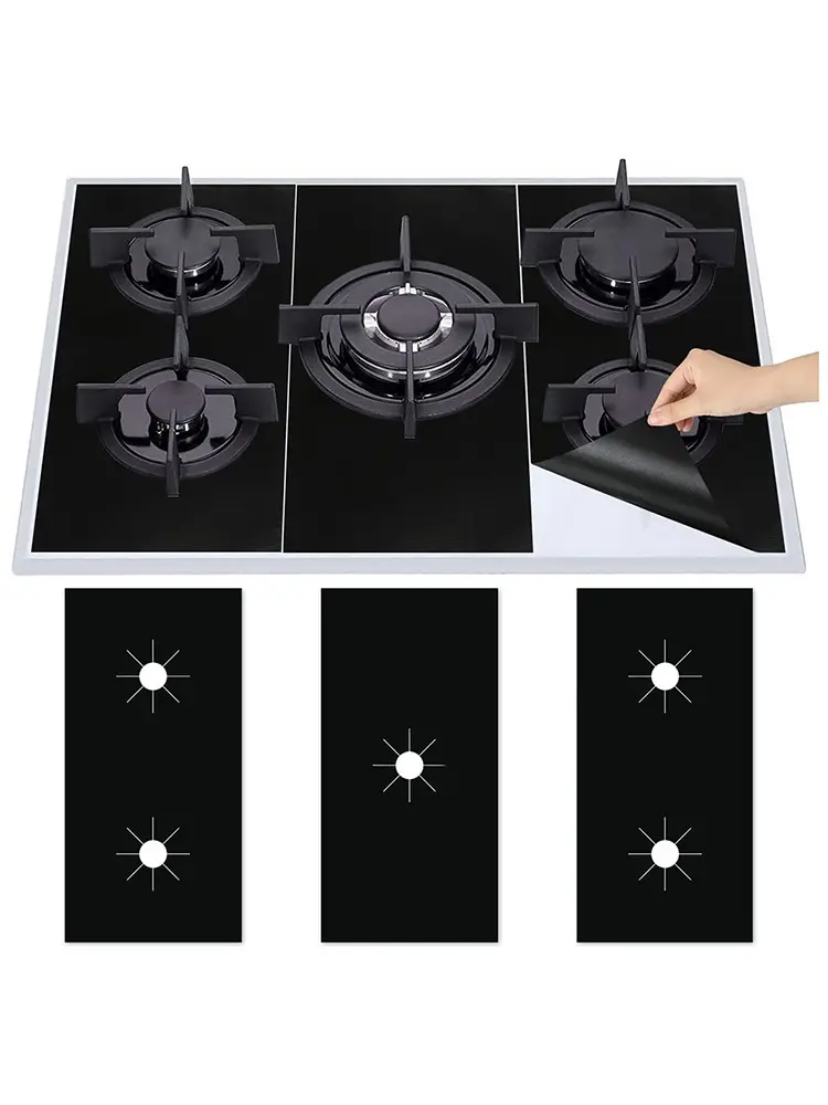 5-hole Gas Stove Pad  Gas Stove Protective Cover Cleaning Anti-dirty Pad