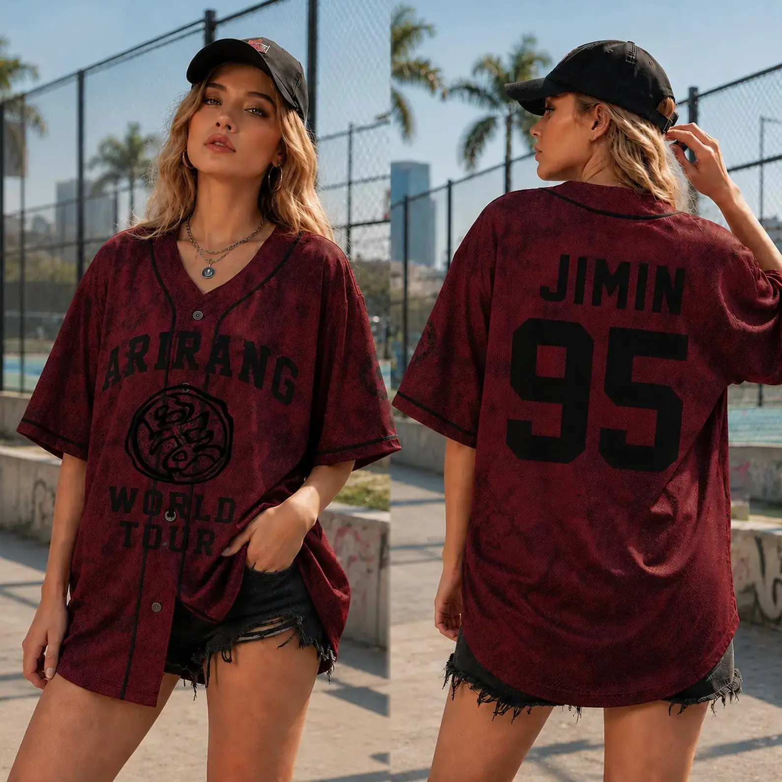K-Pop World Tour Inspired Baseball Jersey, Unisex Button Down Concert Shirt, Kpop Music Fan Streetwear Outfit, Festival Gift for Men and Women