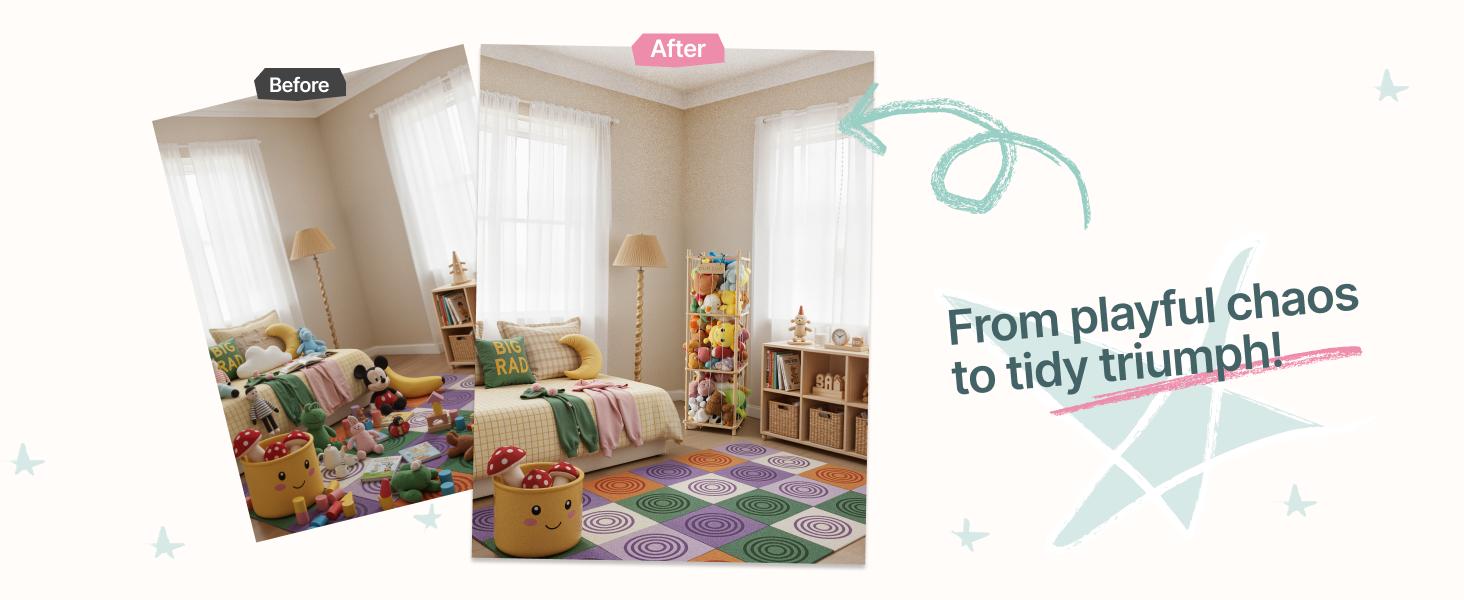 Stuffed Animal Zoo Storage Wooden Toy Organizer, Space Save Toy Holder Shelf for Toddler Rooms, Playrooms & Kids Bedrooms Stuffed Animal Zoo Storage Wooden Toy Organizer, Space Save Toy Holder Shelf for Toddler Rooms, Playrooms & Kids Bedrooms