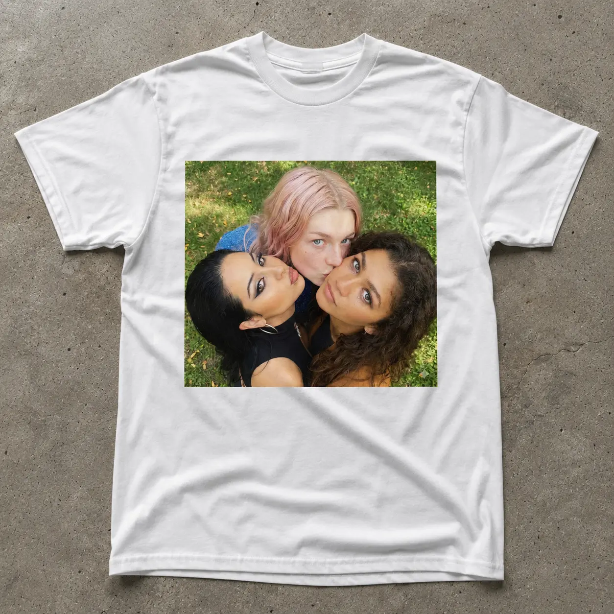euphoria rue maddy & jules graphic tee 100% cotton