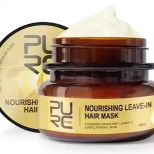 60ML PURC Hair treatment Magical Hair Leave in Mask Advanced Molecular 5 Seconds Repairs Damage Hair Root Hair Tonic Keratin Hair & Scalp Treatment Hair Conditioner suitable for Dry & Damaged Hair