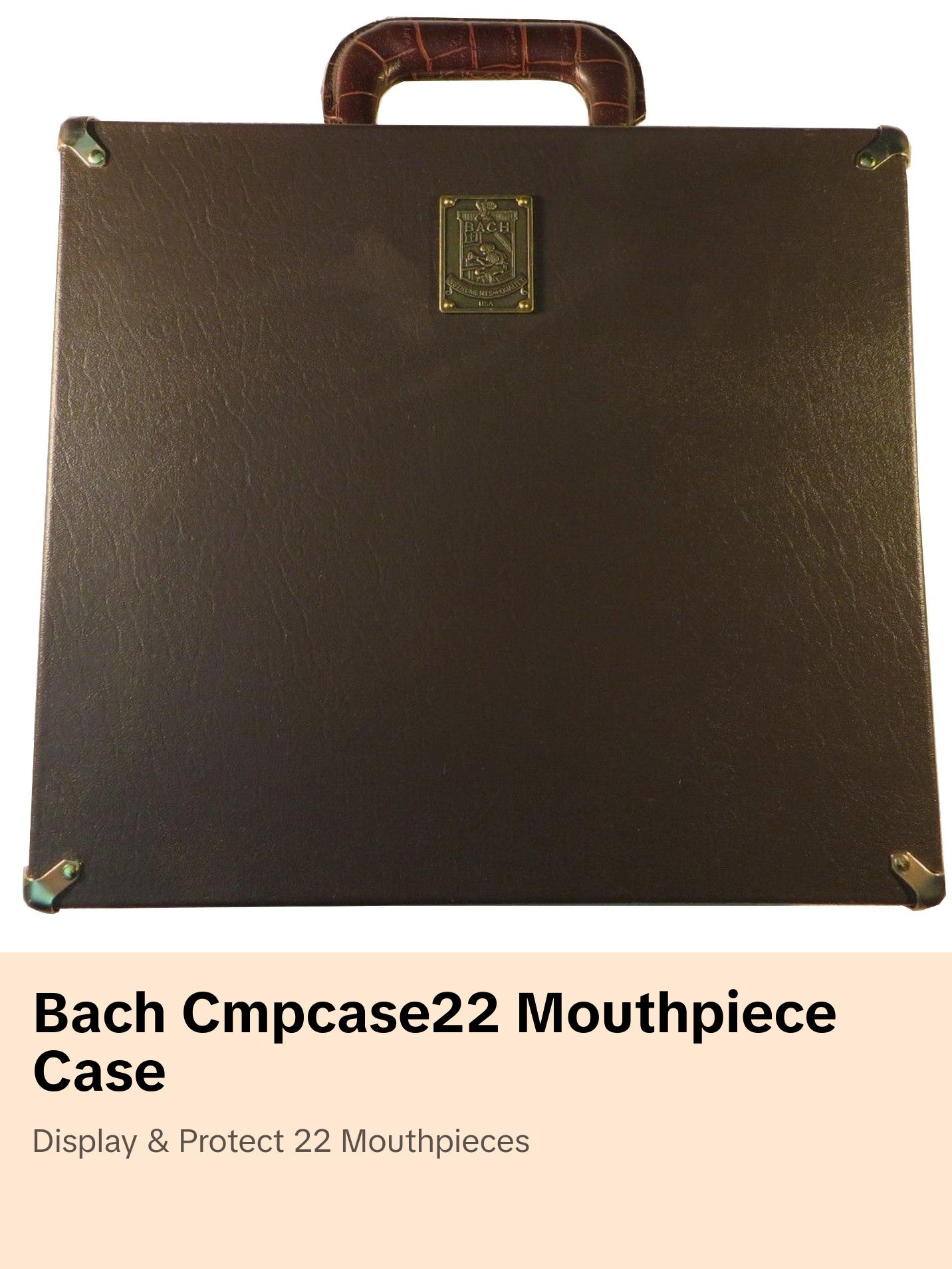 Bach CMPCASE22 Trumpet / Trombone 22 Mouthpieces Case