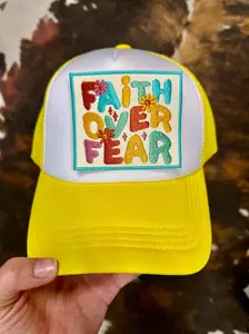 Faith Over Fear Patch Trucker Hat