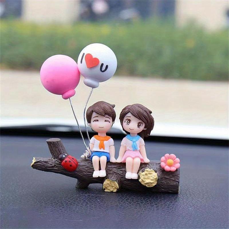 Cartoon Couple Design Car Decoration, Creative Car Interior Decoration, Automotive Ornaments, Fashion Car Accessories for Women & Men, Car Stuff, Car Decor for Girls, Teenage Girl Gifts
