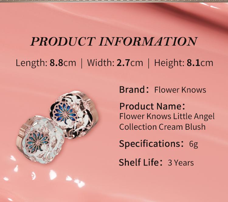 Flower Knows Little Angel Collection Cream Blush, high pigment, longlasting, moisturizing, dealsforyoudays