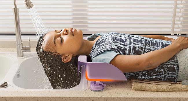 Lifewit Portable Shampoo Basin & Bowl for Elderly, Kids & Pregnant Women - Hair Washing Station with Ergonomic Neck Support - Comfortable Home Salon Experience, Tear Free Hair Wash at Home