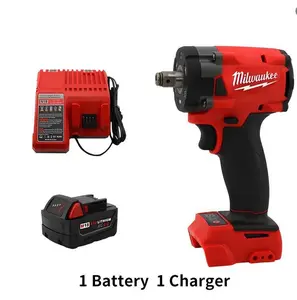 Milwaukee Brushless Repair Screwdriver Cordless 1/2 Electric Wrench Car Truck Impact Drill Rechargable 18V Battery Tools