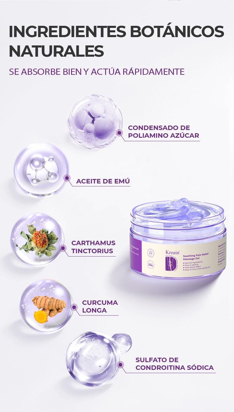 【Buy 1 Get 1 Free】Kreain 15 purple gel turmeric extract sodium sulfate chondroitin Emu oil and other natural materials Reduced Swelling of Fingers