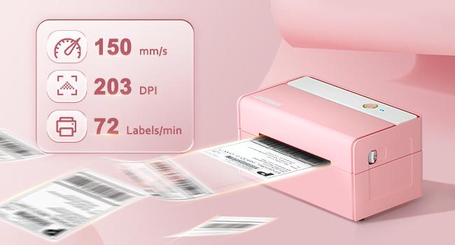 JADENS Bluetooth Shipping Label Printer 468BT High-speed Thermal Print US Type Wireless Shipping Label Printer for Small Business & Package, USPS