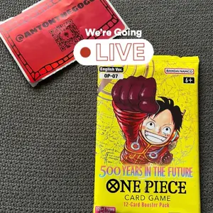 500 Years in the Future OP-07 Booster Pack - Sealed - One Piece TCG live rip