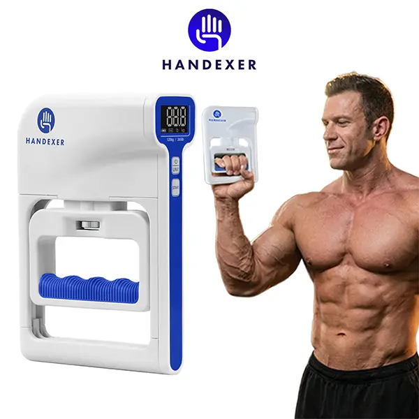 Handexer Digital Hand Dynamometer 265lb/120kg - Grip Strength Tester & Hand Grip Strengthener with LCD Display - Adjustable Hand Grip Trainer for Climbing, Strength Training, Physical Therapy, Rehab, Home Gym Workout & Grip Challenge, DealsForYouDays