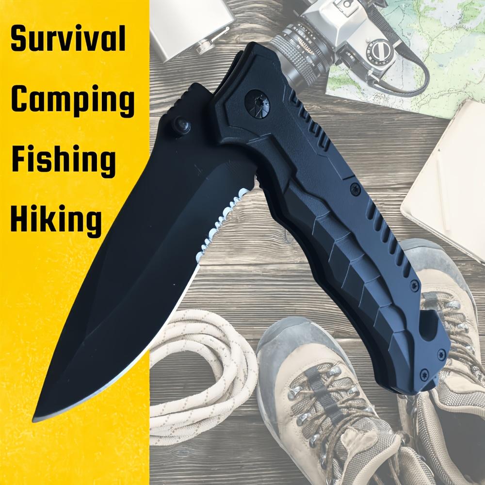 1/3/5pcs Ultimate EDC Pocket Knife Foldable(with Sharpening) Multi Tool Knife with Clip High-Quality Folding Knife-Sturdy Blade Textured Grip Glass Breaking Tool for Versatile Tool Suitable for Outdoor Camping Mountaineering Ideal