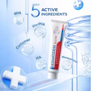 Dermatidem Plus Gel – Gentle Daily Gel for Face & Body Breakout-Prone Skin, Helps Reduce the Look of Surface Bumps, Visible Congestion and Pore Buildup, Lightweight Non-Occlusive Formula with AHA, BHA & Zinc PCA – 0.67oz