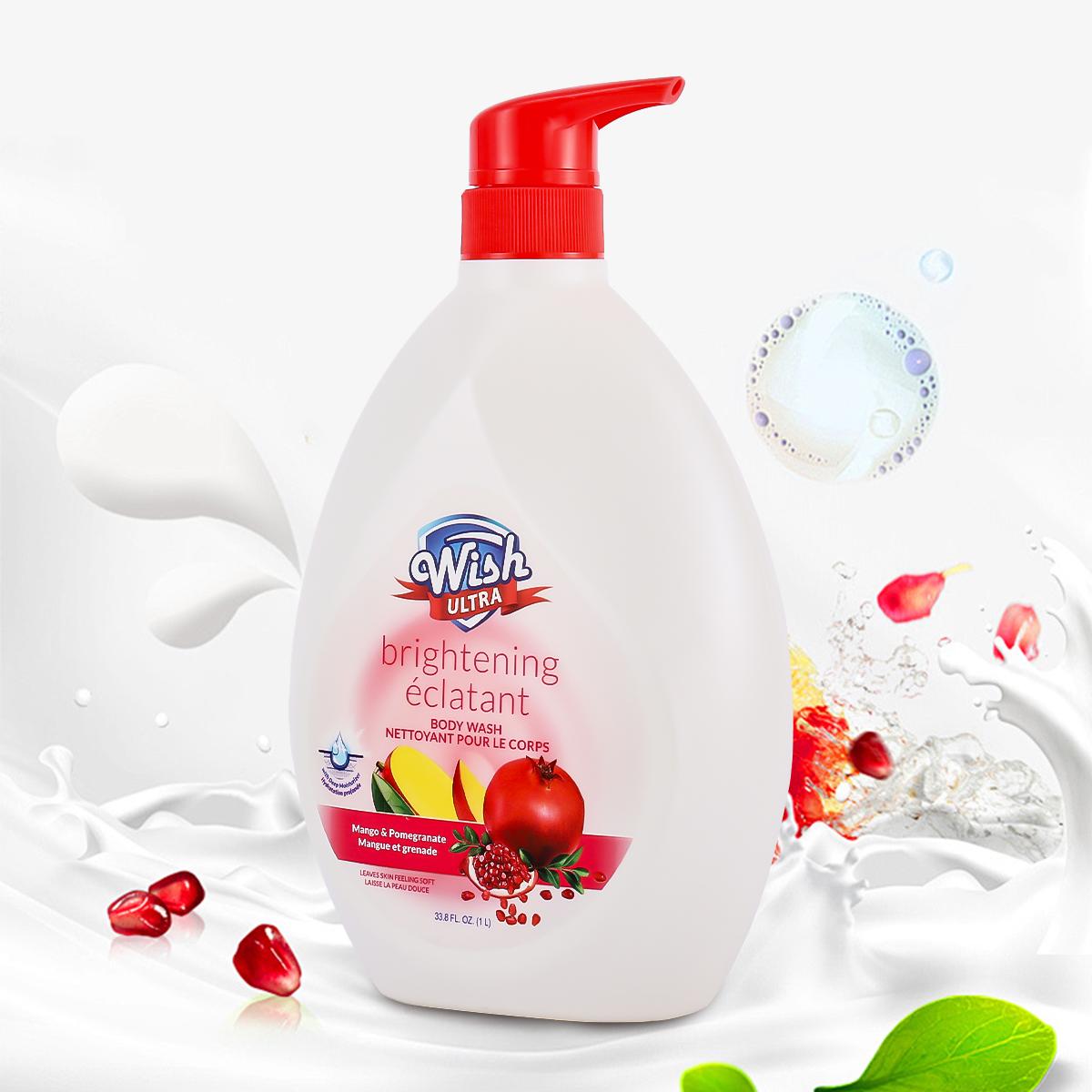 Wish 1000 ML/33.8 Fl Oz Hydrating Body Wash For Men&Women, Long-Lasting Fragrance6 Different Scent, Deep Cleaning, Make The Skin Smoother, For All Skin Types