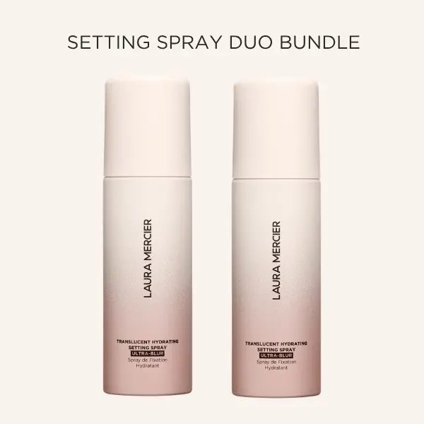 Laura Mercier Translucent Ultra Blur Setting Spray Duo - 2 Pack Bundle, Hydrating, 24HR Moisture Control, Waterproof Makeup Fix Hydrate Organic Moisturizer