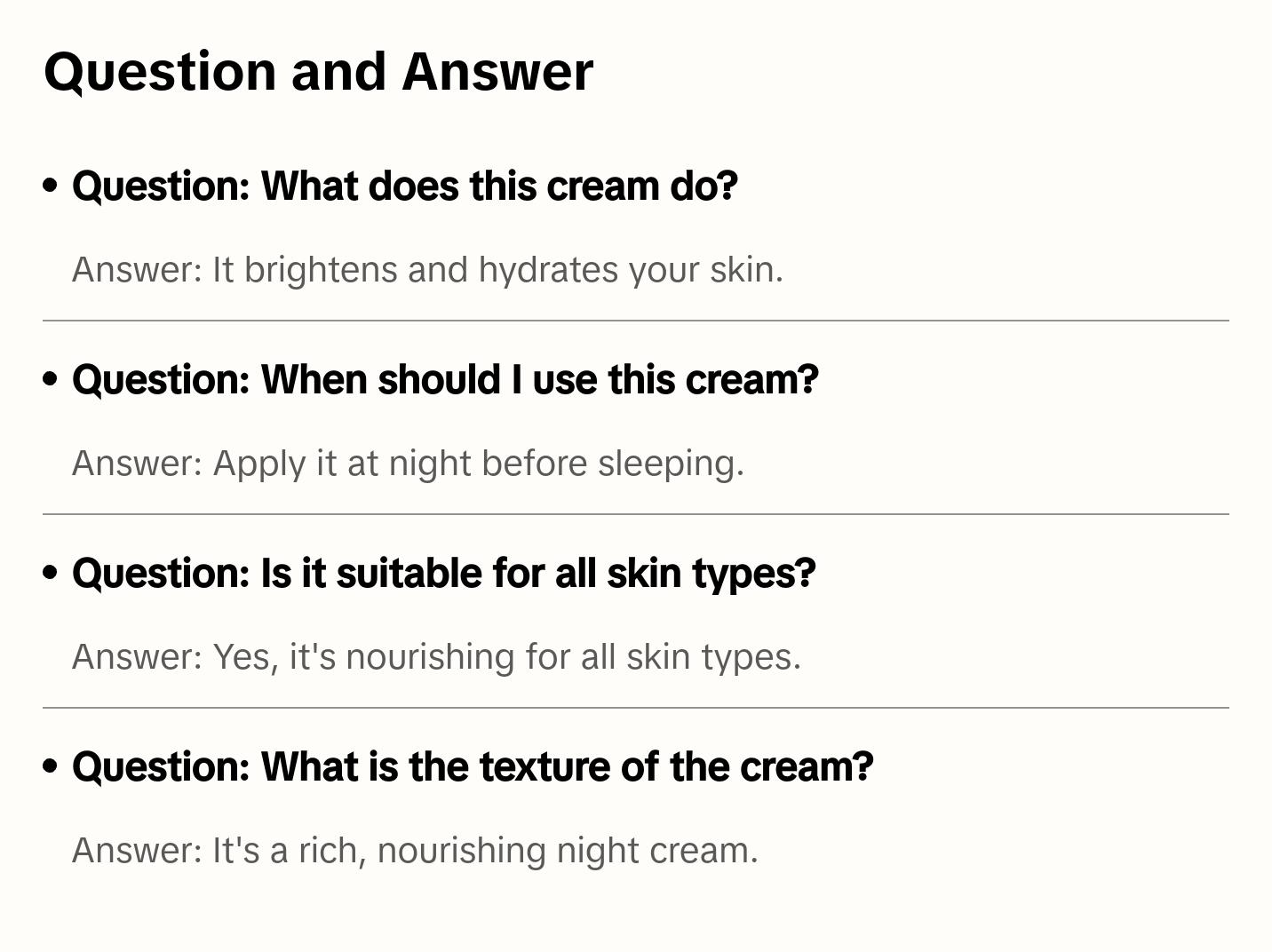 Brightening Sleeping Cream