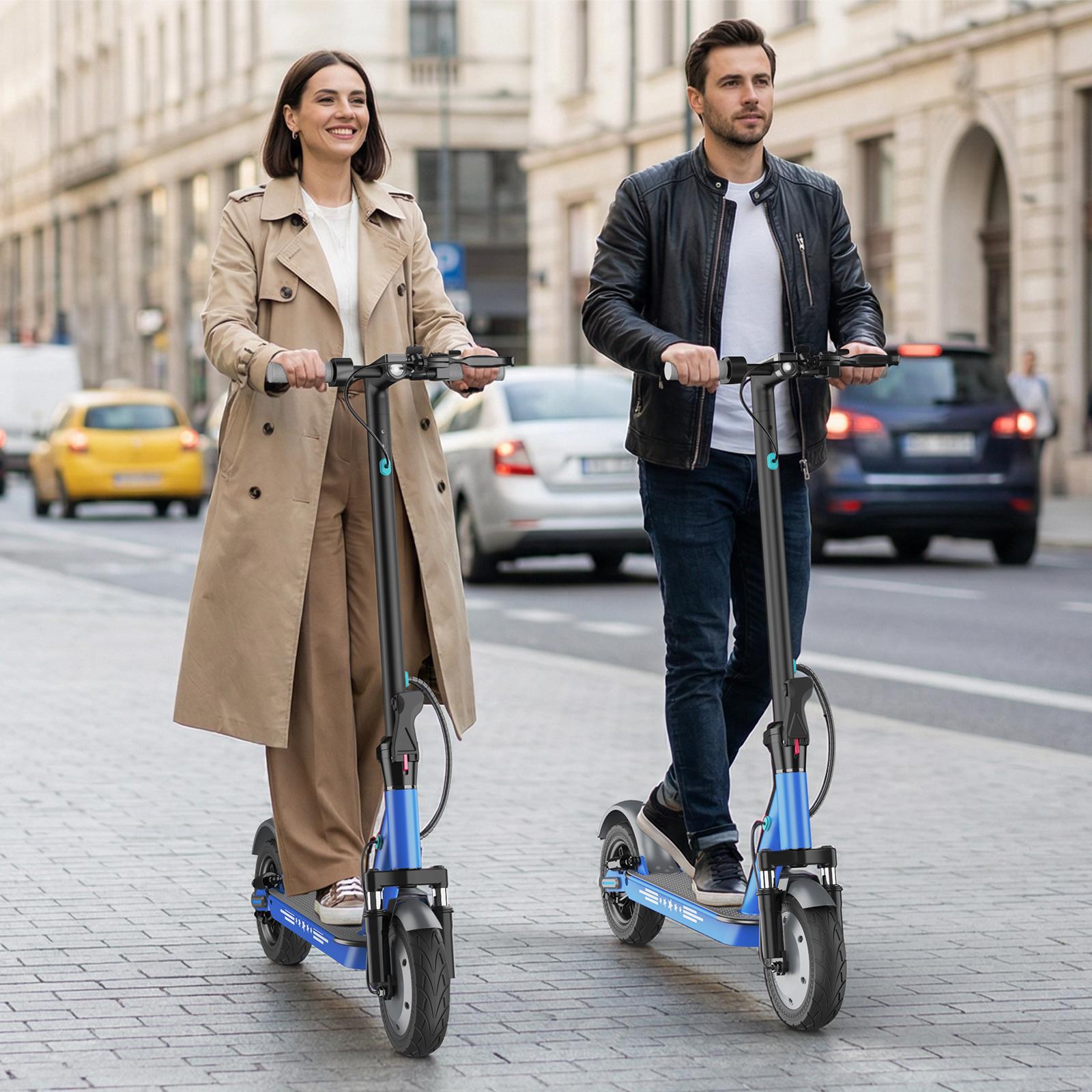 28Mph Electric Scooter for Adults & Teens– 350W Motor Battery,  10inch Solid Tires,36V 10.5Ah ,35/45 Max Range, Charge Time 4/5 h, Foldable E-Scooter with App Control & Disc Braking System for Smart APP Contro High-Performance Commuting