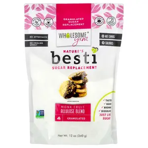 Wholesome Yum Besti, Granulated Sugar Replacement, Monk Fruit Allulose Blend, 12 oz (340 g)