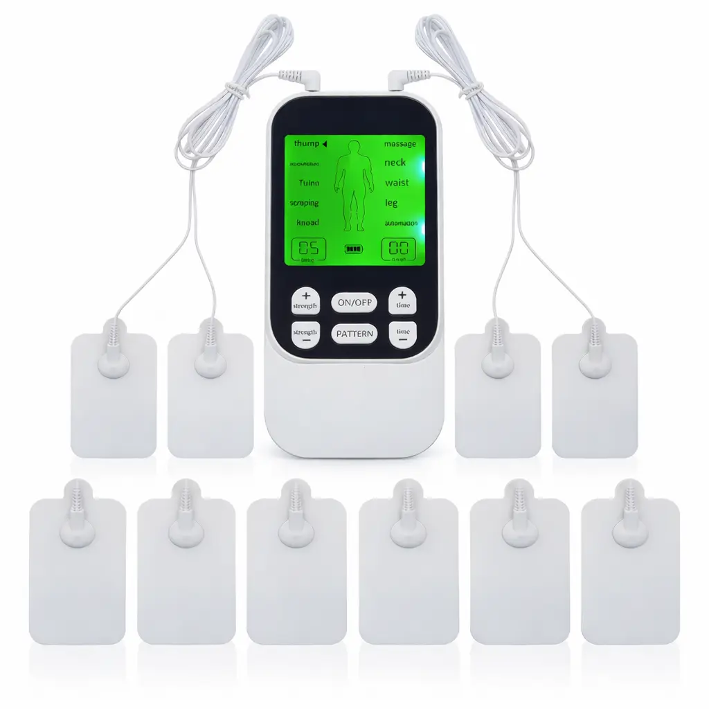 Sohochic Compact Rechargeable Muscle Massage Unit - Dual Channel, 10 Modes, 30 Intensity Levels, 10 Pads, USB Rechargeable Multifunctional Body Massage Machine (Wearable Accessory),back to school,back to school haul