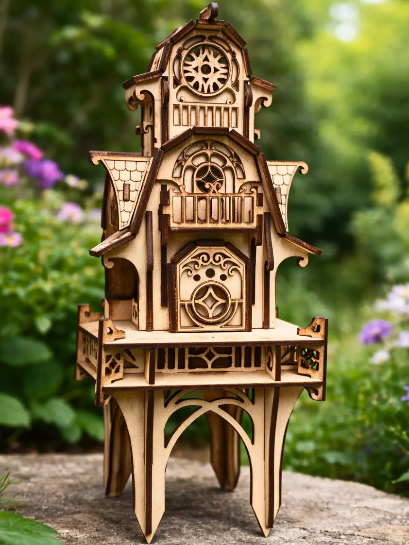 Indoor / Outdoor Wooden Fairy Tower