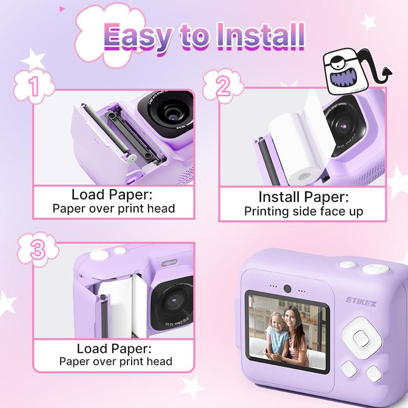 Instant Print Camera for Kids, HD Digital Camera, Christmas Birthday Gifts for Kids, AI Printer, Portable Toy Camera with 32GB SD Card & 3 Rolls Printing Paper, HolidayHaul Instant Print Camera for Kids, HD Digital Camera, Christmas Birthday Gifts for Kids, AI Printer, Portable Toy Camera with 32GB SD Card & 3 Rolls Printing Paper, HolidayHaul