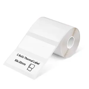 PureLiving M110 M200 Label Maker Refill 50x20mm White Thermal Stickers 320 Labels Per Roll for Small Business & Home Organization