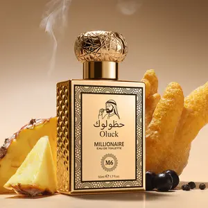 Oluck Perfume M6 (MILLIONAIRE) Cologne for Women & Men, Bergamot Pineapple Blackcurrant  Patchouli  Musk Notes , Middle Eastern Fragrance，Luxury  Gifts