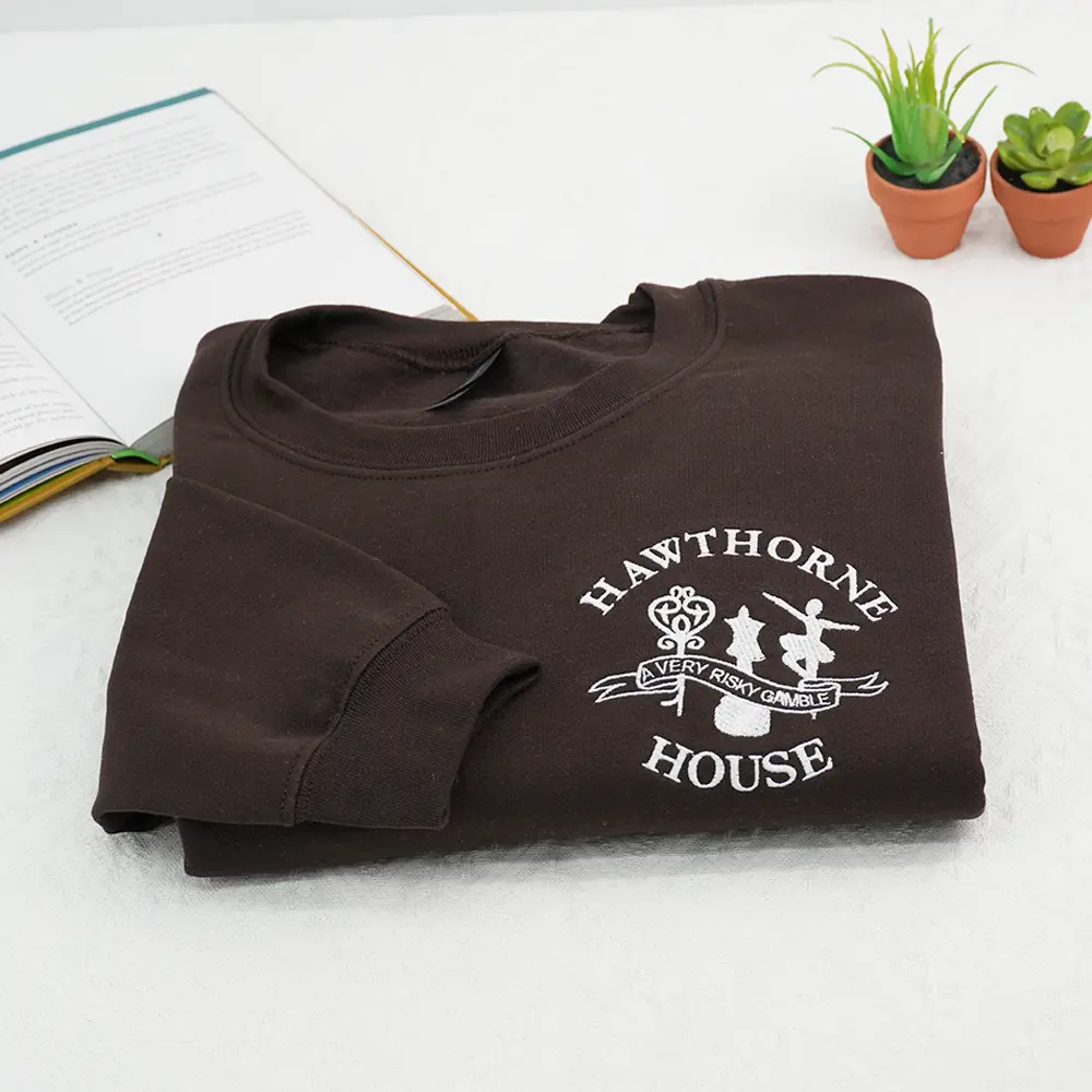 A Very Risky Gamble Embroidered Sweatshirt | Hawthorn House Crewneck | Inheritance Games Pullover | Book Lover Gift
