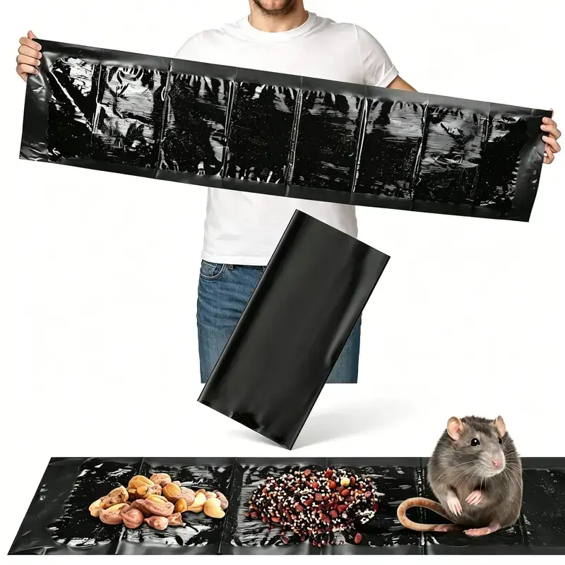 2/4-piece sticky traps, ultra-large 47.2 × 11-inch adhesive  traps, suitable for indoor use, capture small animal