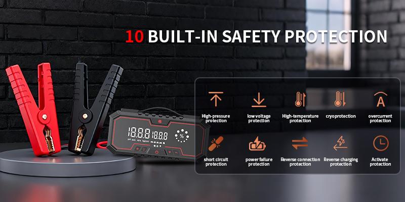 【Kapeezi】 Portable Car Emergency Starter Suitable for all gasoline engines and 6L diesel engines. 160PSI Tire Inflator 12V Battery Starter 18000mAh Power Bank with LED Light. 【Kapeezi】 Portable Car Emergency Starter Suitable for all gasoline engines and 6L diesel engines. 160PSI Tire Inflator 12V Battery Starter 18000mAh Power Bank with LED Light.