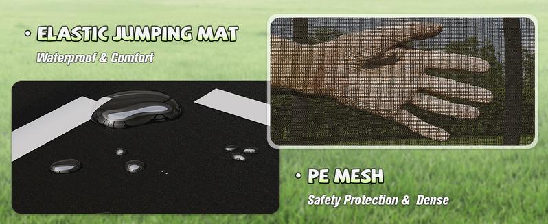 AMERLIFE Outdoor Trampoline with Enclosure Net and Ladder, Recreational Trampolines for Kids and Adults, Quick Connect Frame, ASTM Approval-16FT Ships in 2 Boxes/Best Gift Ideas/Christmas Gifts