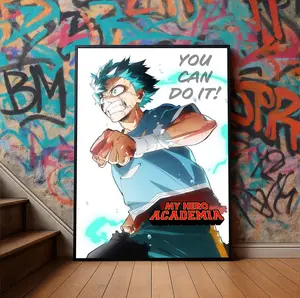 My Hero Academia Deku Final Season Poster Anime Graphic Hero Manga Art( Unframed - Print Only )