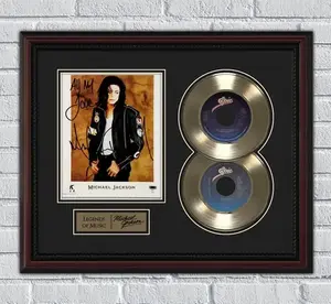 Michael Jackson UnFramed Gold or Platinum 45 Record w Reproduction Signatures