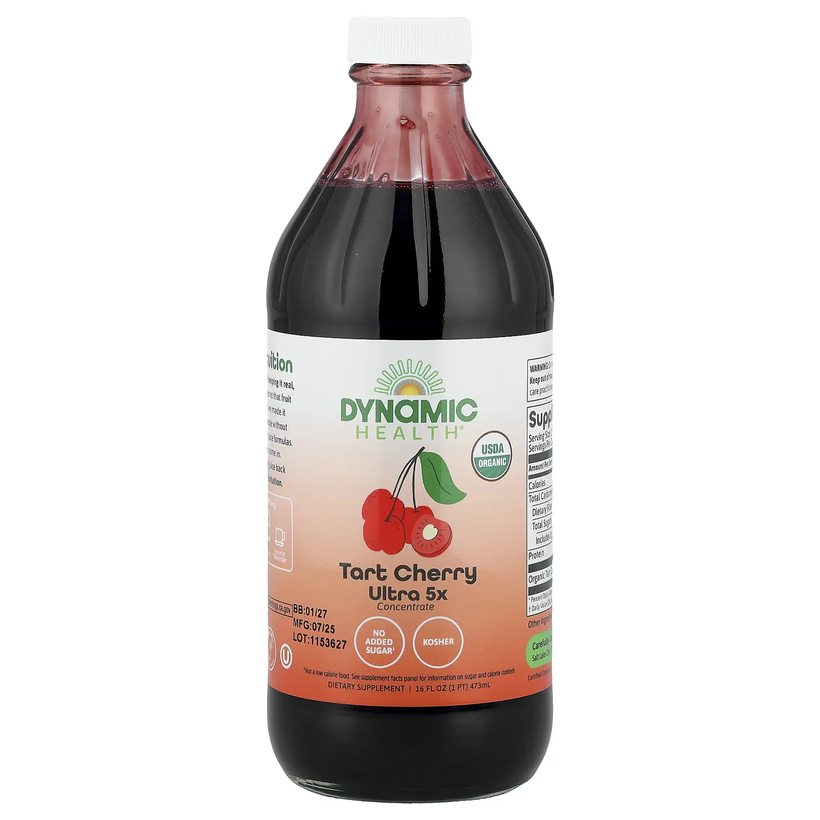 Dynamic Health Tart Cherry Ultra 5X Concentrate, 16 fl oz (473 ml)