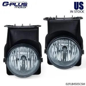 Bumper Fog Light Lamp Pair Set Fit For 03-06 GMC Sierra 1500 2500 3500 Pickup G-PLUS