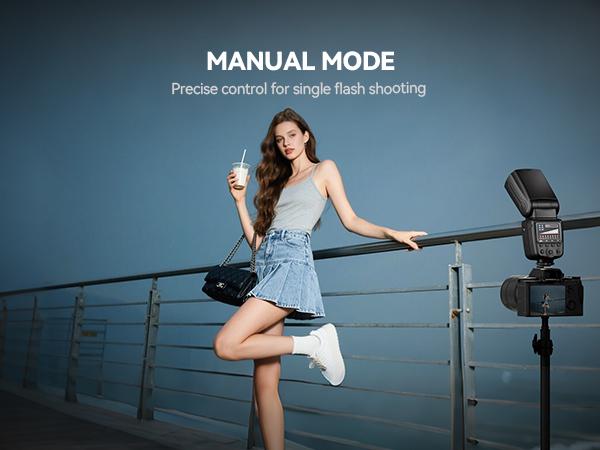 PHOTOOLEX FK300 Camera Flash Speedlite for Photography, GN33 Universal DSLR Flash with 270° Swivel & 90° Tilt Head, 8 Power Levels, 0.1–5s Recycle, M/S1/S2 Optical Slave, Portable Flash for Canon Nikon Sony Fujifilm Olympus Cameras