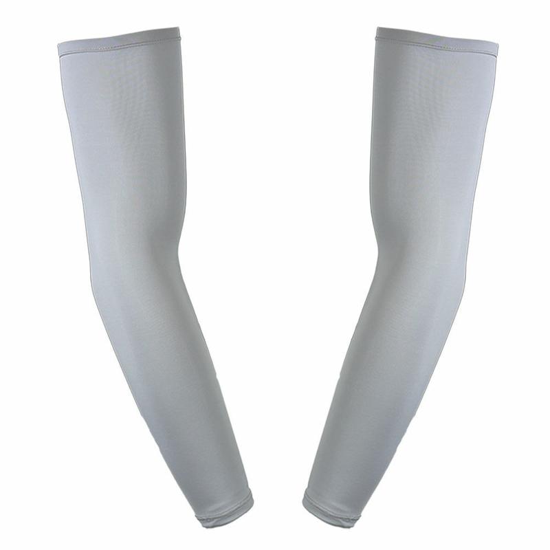 2pcs/1 Pair Arm Sleeves for Men Women Teenager Gray, Sun Sleeves UV Protection, Compression Arm Sleeves Cover For Working Basketball Golf Sports