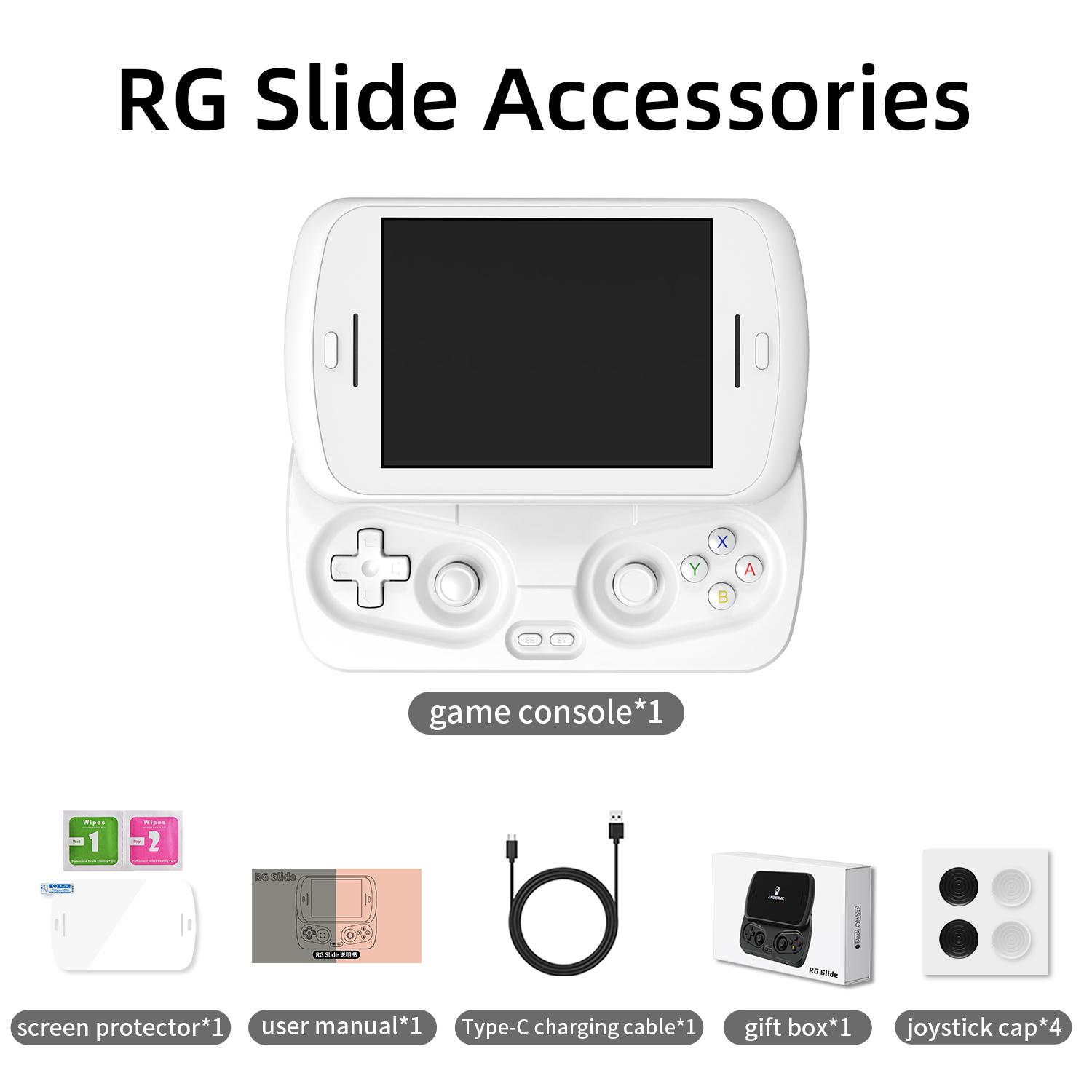 ANBERNIC RG Slide Handheld Game Console 4.7-inch Unisoc T820 Processor rgslide Large Screen Retro Game Console Android 13 Battery 5000mAh Supports WIFI FOTA 1080p-DP Out Streaming