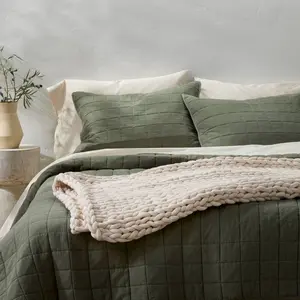 50"x70" 12lbs Solid Knit Weighted Blanket Natural - Casaluna