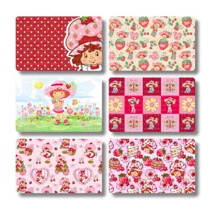 Strawberry 80s Girl Card Skin - Premium Vinyl Sticker with Water Resistant Features, Front Sticker Only. Available in Small & Large Chips, No Laminates Specified