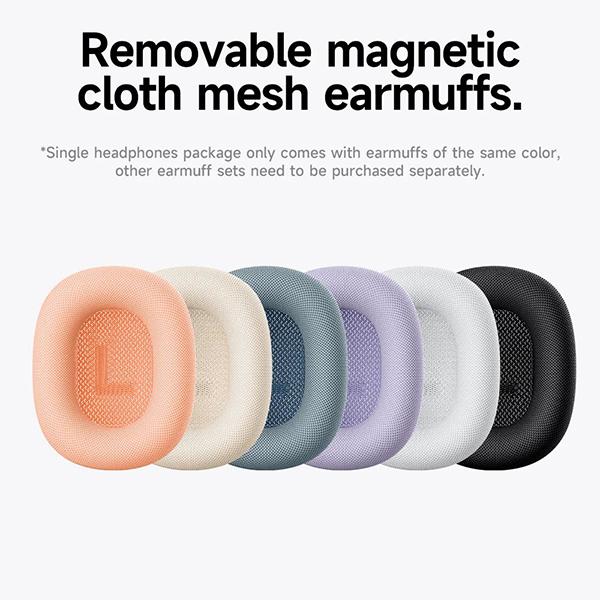 For Original Airpods max magnetic earcups Wireless Bluetooth Headset with Magnetic Earmuffs Noise Reduction & Protective Cover for Music Gaming Sports